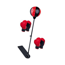 Kids Punching Bag Set Adjustable Stand Home with Gloves Exercise Fitne