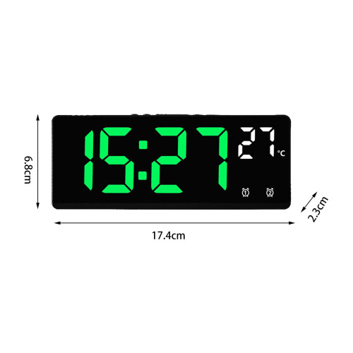 Digital Alarm Clock Simple Dimmable Large Display for Office Bedroom G 1