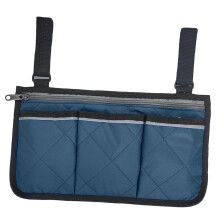 Wheelchair Walker Side Bag Pouch Bed Rail Organizer Phone Pocket Dark