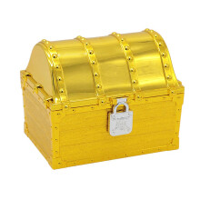 Large Pirate Treasure Chest Toy Antique Theme Party Favors Prop Decor