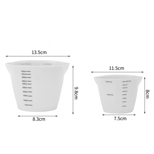 Reusable Silicone Measuring Cup Measuring Tools for Kitchen Baking Too 1