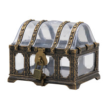 Retro Style Pirate Treasure Chest with Lock and Key for Classroom Rewa
