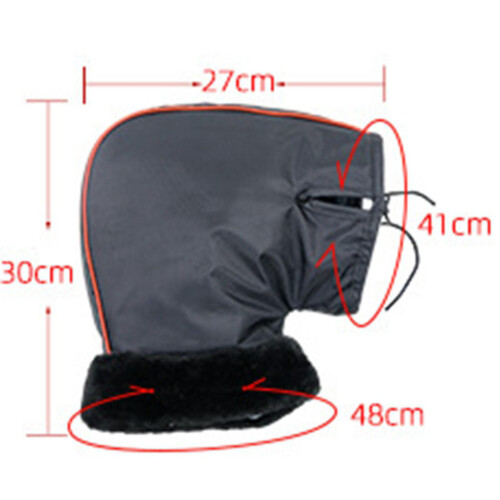 Windproof Motorcycle Handlebar Muffs Soft Warm Winter for Snowmobile 3 1