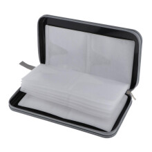 80 Disc CD Wallet DVD Case Storage Holder Bag Carry Protector Plastic