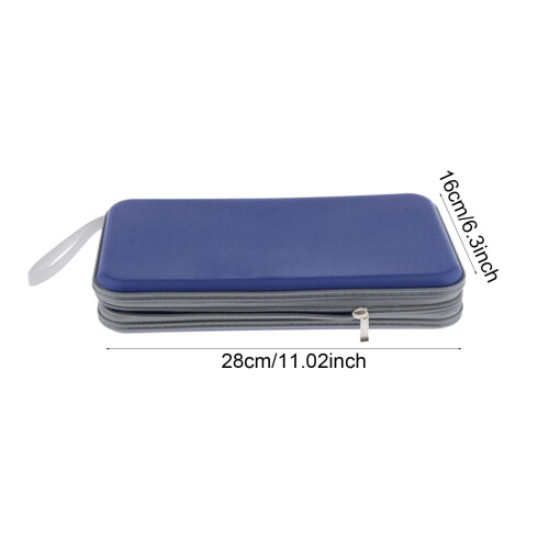 80 Disc CD Wallet DVD Case Storage Holder Bag Carry Protector Plastic 1