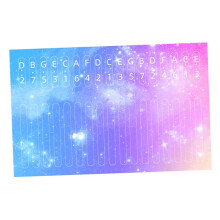 Kalimba 17 Key Note Sticker for Beginner Learner Musical Gifts Starry