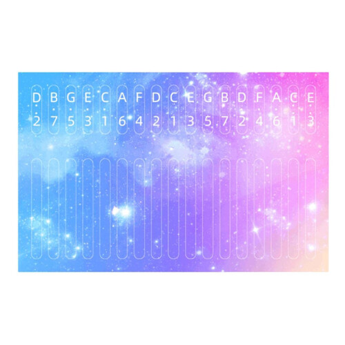Kalimba 17 Key Note Sticker for Beginner Learner Musical Gifts Starry 1