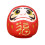 Daruma Doll Statue Craft Decorative for Table Bookshelf Decor Red 1