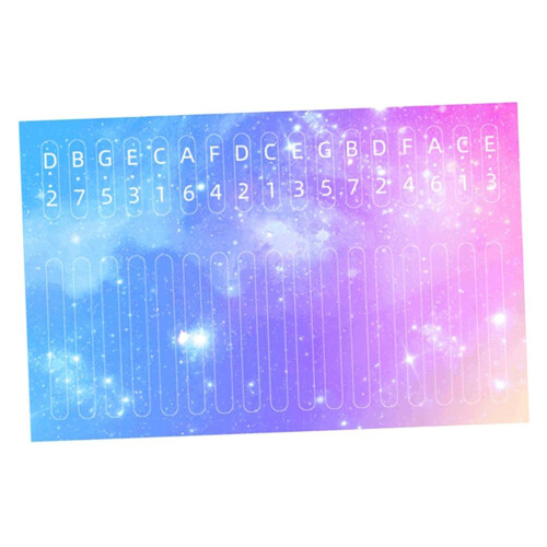 Kalimba 17 Key Note Sticker for Beginner Learner Musical Gifts Starry 2