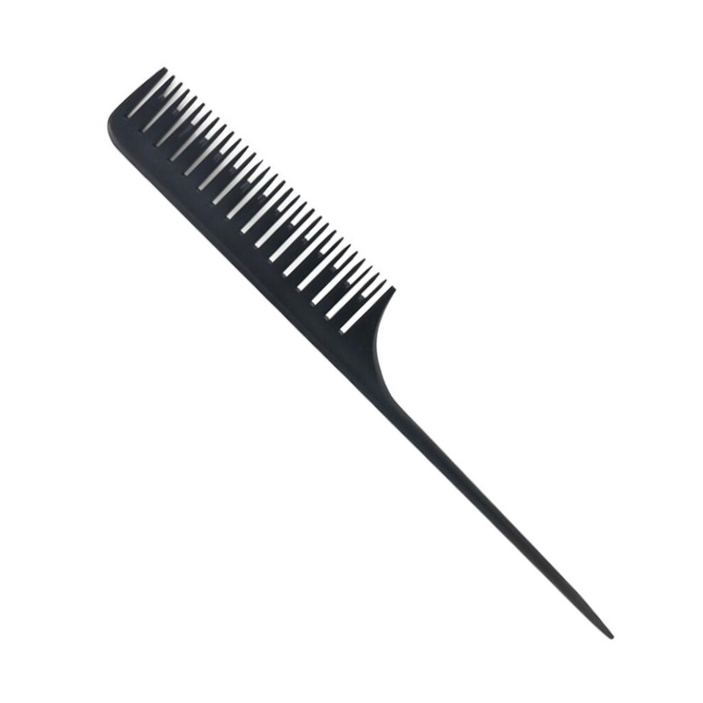 Unisex Highlight Comb, Professional, 25.5Cm Sectioning Weave Foiling Comb Bla