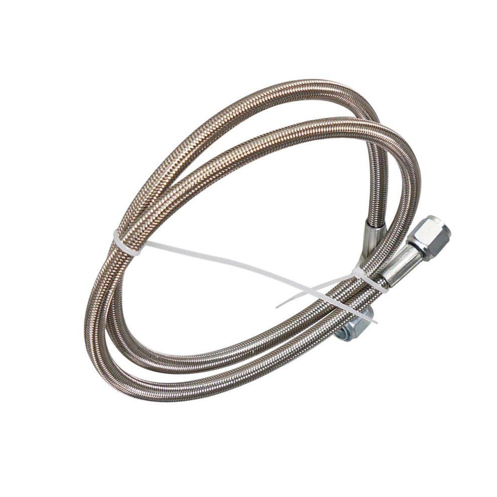 Braided -4An Turbo Feed Line 90 Degree Straight End Turbocharger Hose 6902696543639