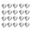 20 Set Metal Brooch Making Blank Cabochon Bezel Setting Trays for Badg 2