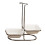 Ceramic Kitchen Spoon Rest Holder Stainless Steel Rack Double square b 2