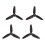 4 Pack Replacement Quick-release Propellers for DJI FPV RC Drone Red T 2