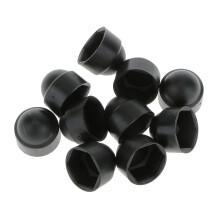 10pcs M6 Black Dome Bolt Nut Protection Caps Cover Hexagon Screws M8x1