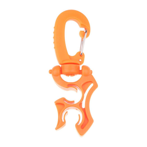 Scuba Diving Double BCD Hose Holder with Clip Orange