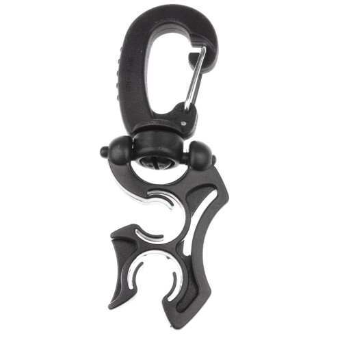 Scuba Diving Double BCD Hose Holder with Clip Black