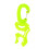 Scuba Diving Double BCD Hose Holder with Clip Yellow 1