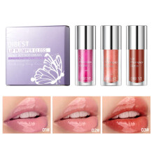 Lip Plumping Gloss with Deep Hydration, NonSticky Long Lasting Waterproof Lip Gloss for Women