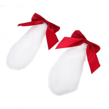 Rabbit Ear Hair Clips with Bowknot, Cute Lop Ear Bunny Hairpins for Girls, Cosplay Hair Accessories