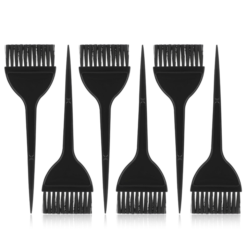 6Pcs Hair Dye Brush Set with Ergonomic Handle for Precision Hair Coloring and Salon or Home Use