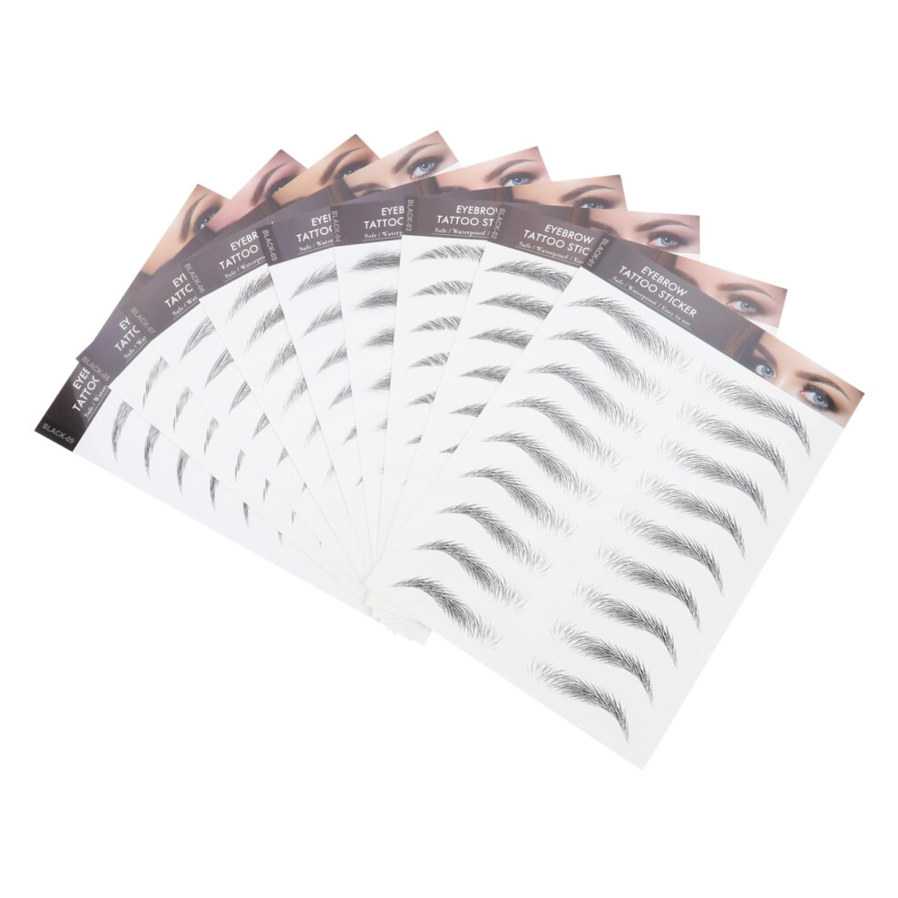 Natural Looking Waterproof Eyebrow Tattoos Stickers for Sparse or OverPlucked Brows