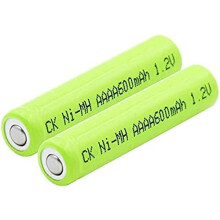 1.2V 600mAh AAAA NiMH Rechargeable Batteries for Mini Fan Electronics, 2 Pack