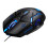 Wired Mouse Six-button Colorful Luminous Gaming Mechanical Mouse Black 1