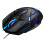Wired Mouse Six-button Colorful Luminous Gaming Mechanical Mouse Black 2