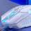 Wired Mouse Six-button Colorful Luminous Gaming Mechanical Mouse White 2