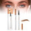 Microblading Eyebrow Pencil with 4 Fork Tip for Natural 3D Brow, Waterproof Light Brown 1