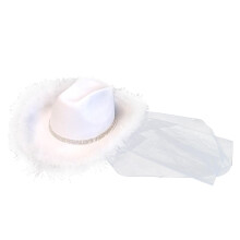 Western Women Cowboy Hats Wedding White Bride Sun Hats Cowgirl Hats Ha