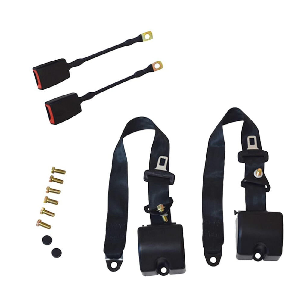 Seat Belt Shoulder Pad Cushion, Universal 3Point Fit For Cars, Trucks, Suvs, 2Pcs Black 9113335843271