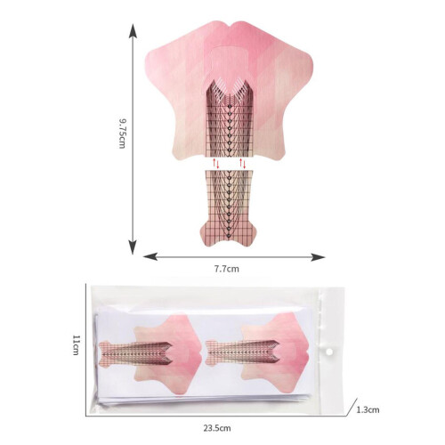 Nail Forms Waterproof nails tips Forms for Acrylic Nails artists Home 1