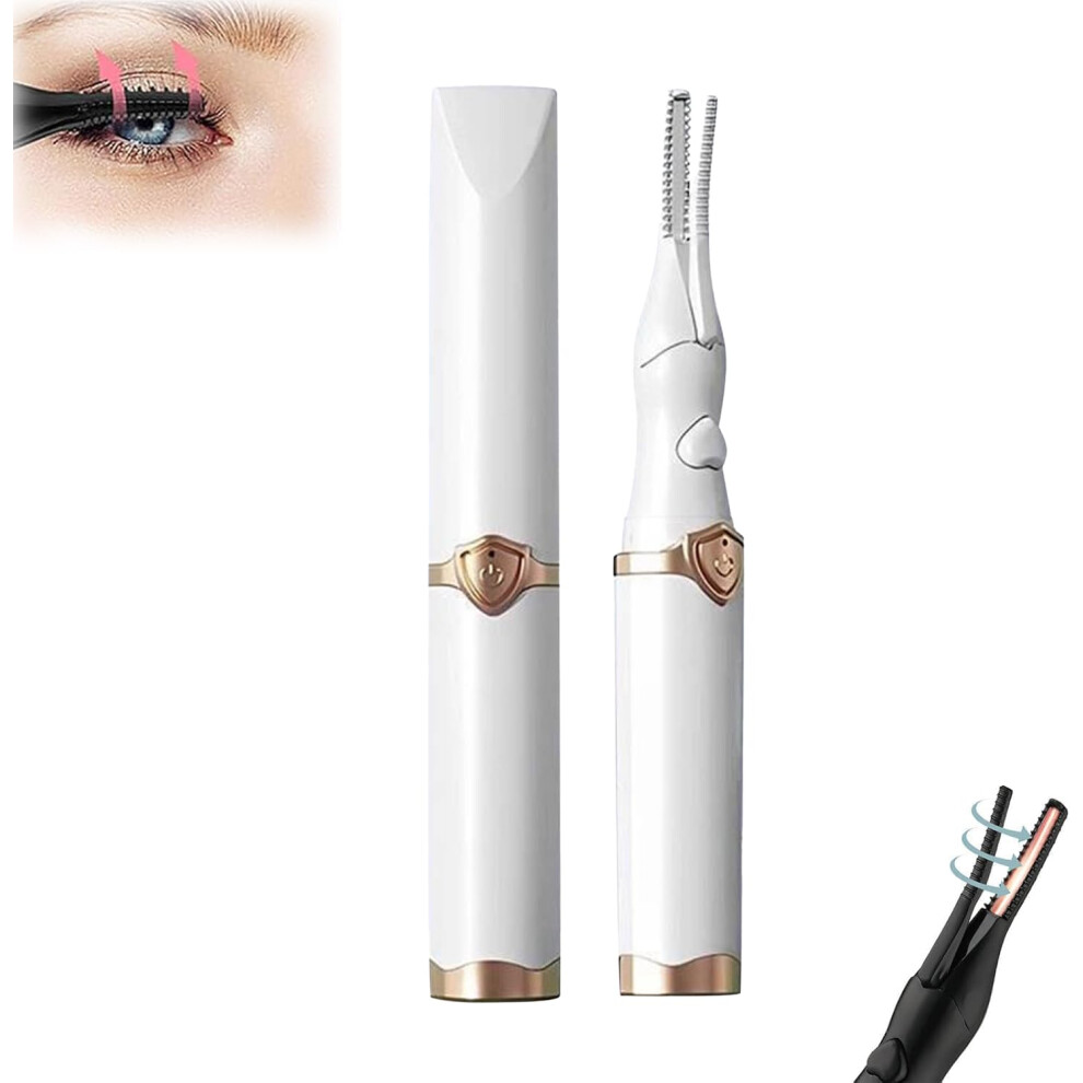USB Rechargeable Heated Eyelash Curler, Fast Heating Electric Lash Curler with LongLasting Hold