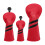 3x Golf Wood Head Cover Headcover with Interchangeable Number Tag Prot 1