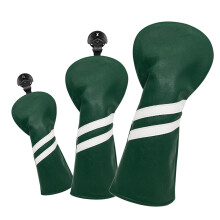 3x Golf Wood Head Cover Headcover with Interchangeable Number Tag Prot