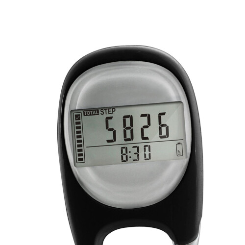 Portable Walking 3D Pedometer with Carabiner Step Counter for Jogging 2