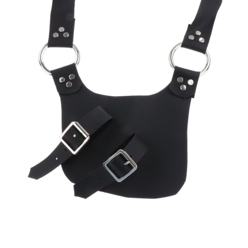 Medieval Shoulder Strap PU Leather Knife Holder for Knight Costume Bla 2