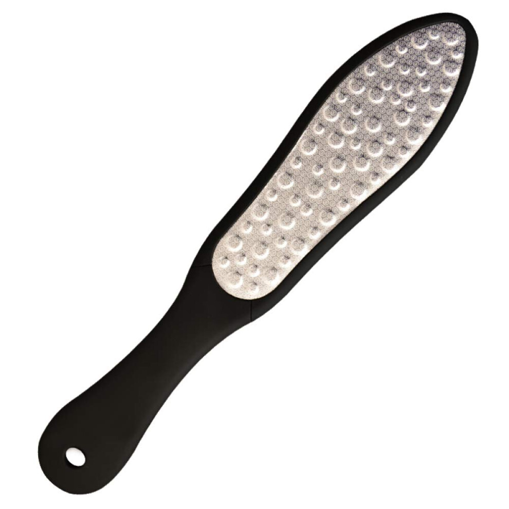 Foot File Callus Remover with DoubleSided Large Surface for Smooth Feet and Dry Skin, Black