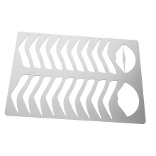 Eyebrow Stencil Stainless Steel Tool for Precise Brow Shaping with Multiple Shape Options