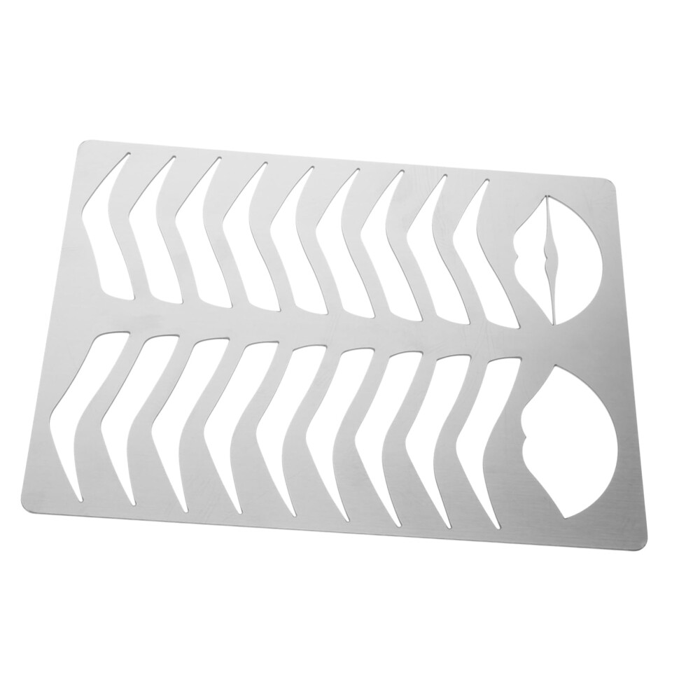 Eyebrow Stencil Stainless Steel Tool for Precise Brow Shaping with Multiple Shape Options