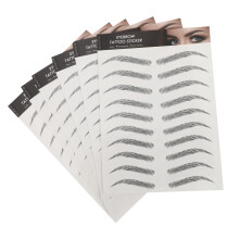 Eyebrow Stickers Temporary Tattoos Waterproof NaturalLooking Instant Brow Enhancement 6 Sheets