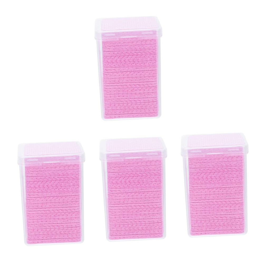 Pink Eyelash Extension Glue Wipes 800Pcs Pads For Lash Glue Bottle Cleaning And Clog Prevention