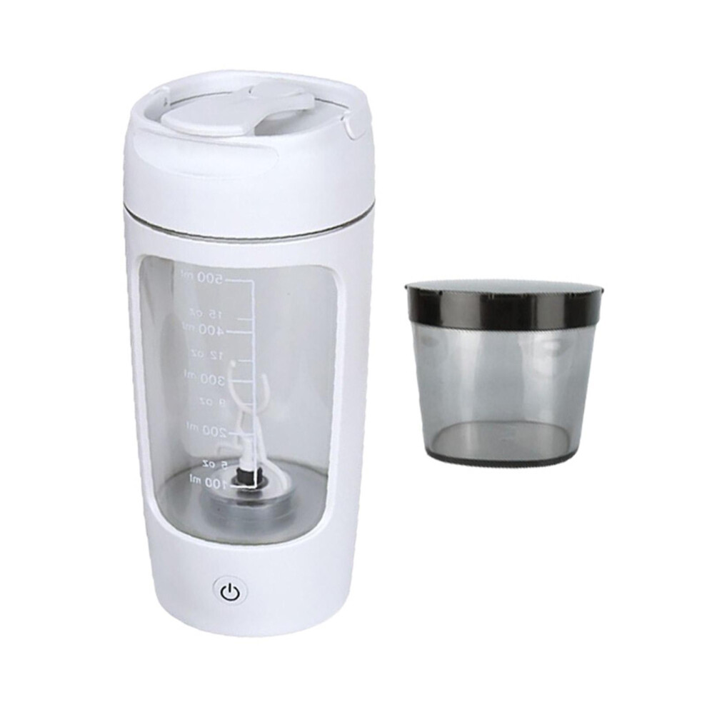 Portable Electric Protein Shaker Bottle Blender USB 650ml for Workout