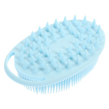 Silicone Bath Brush with Gentle Bristles, Double Sided Baby Bath Brush for Shower and Body Cleaning