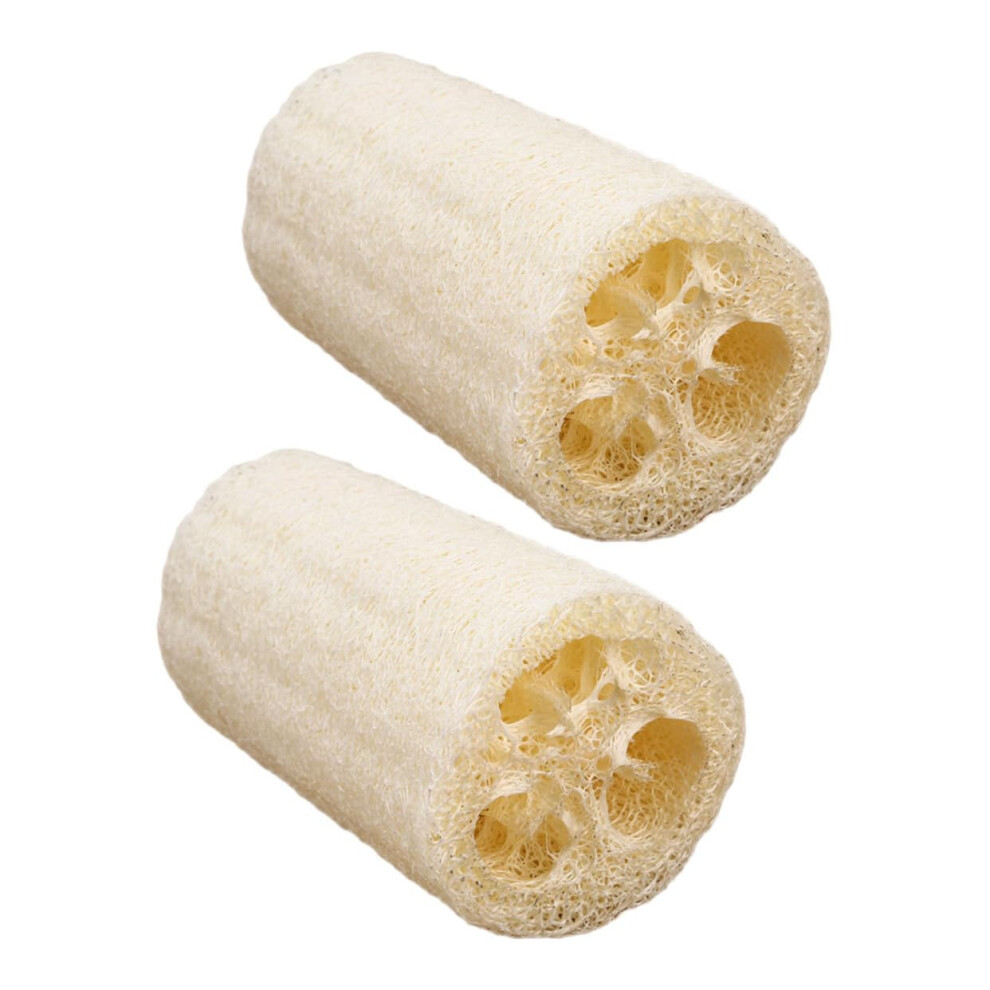 Body Exfoliating Loofah Bath Scrubber 2pcs Natural Gourd Brush for Deep Cleansing and Skin Massage