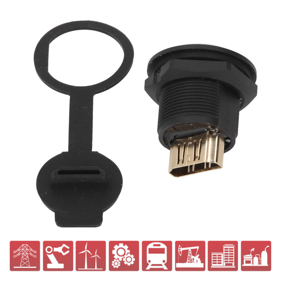 Waterproof Ep Panel Mount Coupler 1.5-30Vac 0.5-3A Pass Through Connector 4241383550553