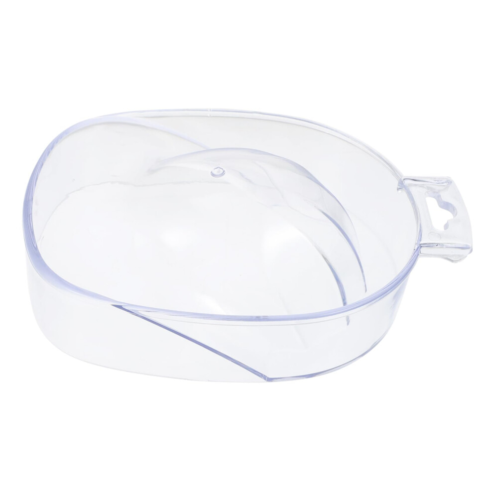 Manicure Soaking Bowl Acrylic with Ergonomic Hand Support for Comfortable Cuticle Softening