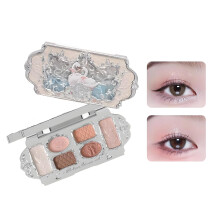 Swan Ballet 6 Color Eyeshadow Palette, Super Pigmented Matte and Shimmer Compact Travel Size